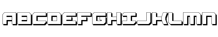 Gearhead 3D Font UPPERCASE