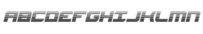 Gearhead Scanlines Italic Font UPPERCASE