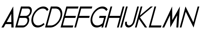 Geddes Narrow Italic Font UPPERCASE