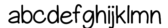 GelPenUprightLight Font LOWERCASE
