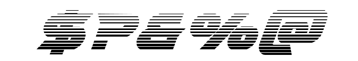 Gemina 2 Gradient Italic Font OTHER CHARS