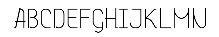Genji Thin Font UPPERCASE