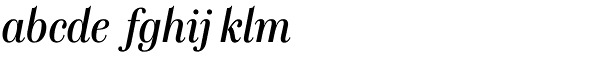 Genre Medium Italic Font LOWERCASE