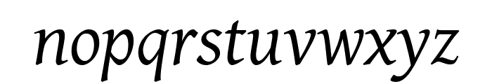 Gentium Italic Font LOWERCASE