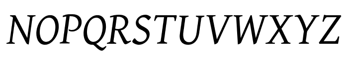 Gentium Plus Italic Font UPPERCASE
