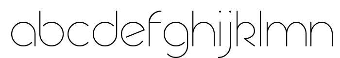 Geoma Thin Demo Font LOWERCASE