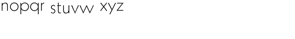 Geometric 231 Light Font LOWERCASE