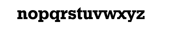 Geometric Slabserif 712 Bold OT Font LOWERCASE