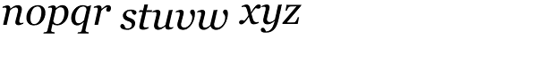 Georgia Italic Font LOWERCASE