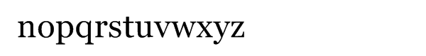 Georgia® Regular Font LOWERCASE