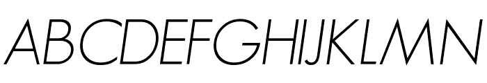 GeosansLight-Oblique Font UPPERCASE