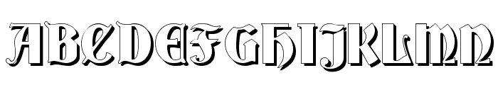 Germania Shadow Font UPPERCASE
