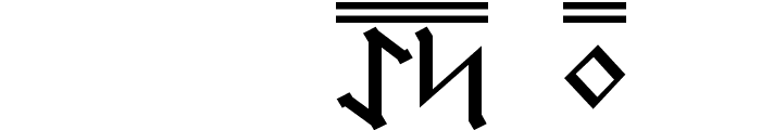 Germanic Runes 2 Font UPPERCASE