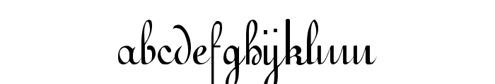 Gessele Regular Font LOWERCASE