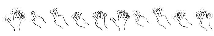 Gesture Glyphs Font OTHER CHARS