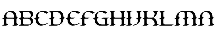 Gesture Thin BRK Font LOWERCASE