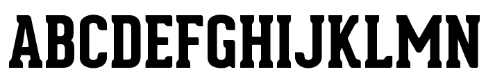 Geared Slab Extrabold Font UPPERCASE