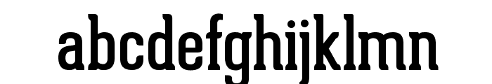 Geared Slab Regular Font LOWERCASE