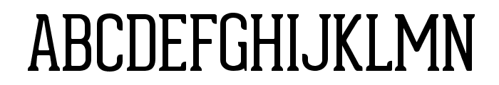 Geared Slab Thin Font UPPERCASE