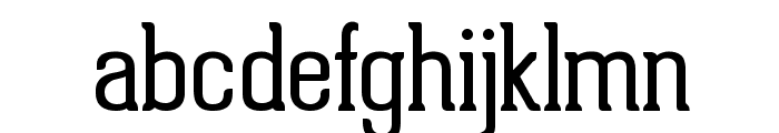 Geared Slab Thin Font LOWERCASE