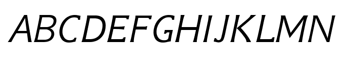 GFS Neohellenic Italic Font UPPERCASE