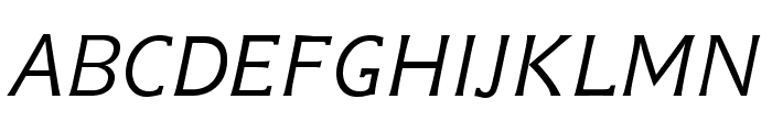 GFSNeohellenic-Italic Font UPPERCASE