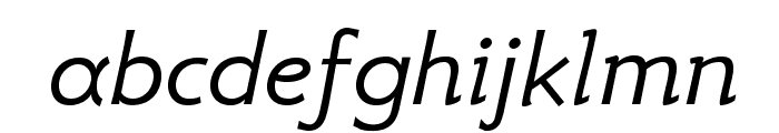GFSNeohellenic-Italic Font LOWERCASE