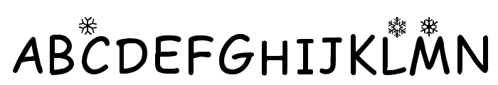 GF_SnowDeco Free Font UPPERCASE