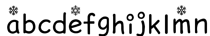 GF_SnowDeco Free Font LOWERCASE