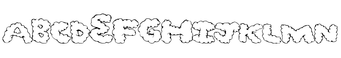 GhostClouds Font UPPERCASE