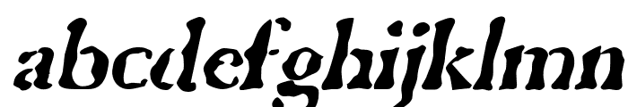 GhostTown BlackItalic Font LOWERCASE