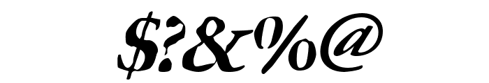 GhostTown Italic Font OTHER CHARS