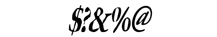 GhostTownCondensed Italic Font OTHER CHARS
