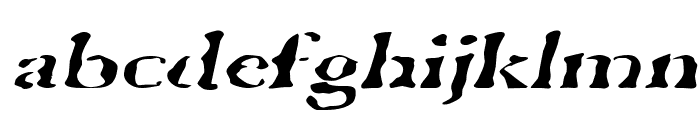GhostTownExtended Italic Font LOWERCASE