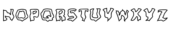 Ghoul Outline Font LOWERCASE