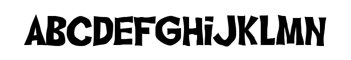 Ghoulish Fright AOE Font LOWERCASE