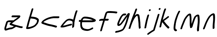 Gib Italic Font Plox Font LOWERCASE