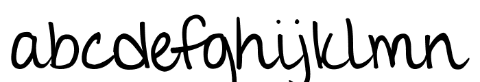 GiddeHand Font LOWERCASE
