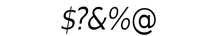 GilliusADF-Italic Font OTHER CHARS