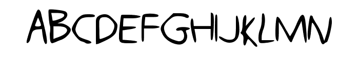 Gimp_Mousewriting Font UPPERCASE