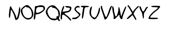 Gimp_Mousewriting Font UPPERCASE