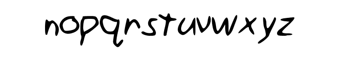 Gimp_Mousewriting Font LOWERCASE