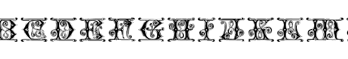 Gingerbread Initials Font LOWERCASE