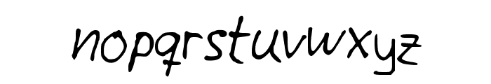 Giotto Handwriting Font LOWERCASE