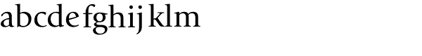 Giovanni Std-Book Font LOWERCASE