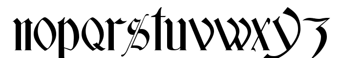 Glastonbury Wide Font LOWERCASE