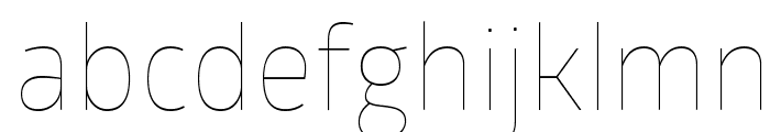 GloberThinFree Font LOWERCASE