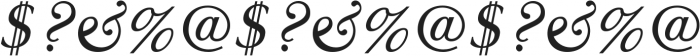 Glosso Novum Italic otf (400) Font OTHER CHARS