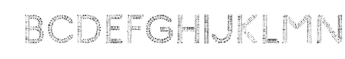 Glyph Stitch v4Regular Font UPPERCASE