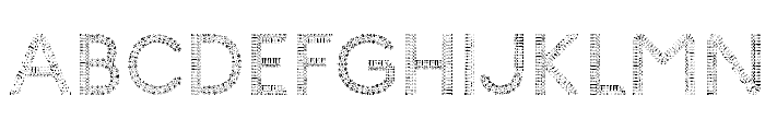 Glyph Stitch v4Regular Font LOWERCASE